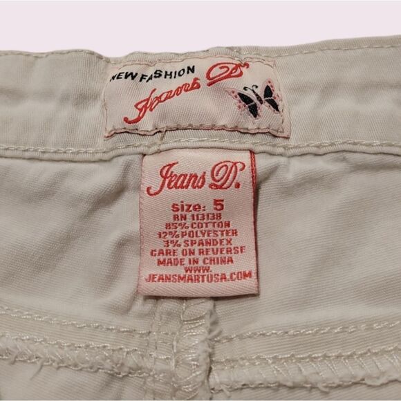 jeans D Brand. Wide Leg Tan Capri Jeans. Size 5 - Picture 7 of 7